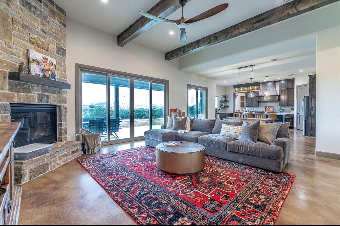 Custom Home Finish Out With Warm Finishes and Clean Lines image