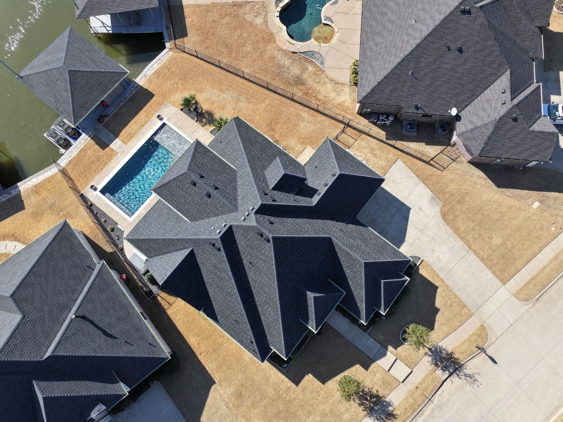 Gallery photos for Roof Upgrade with IKO Class 4 Shingles in Nordic Granite Black: Image #1