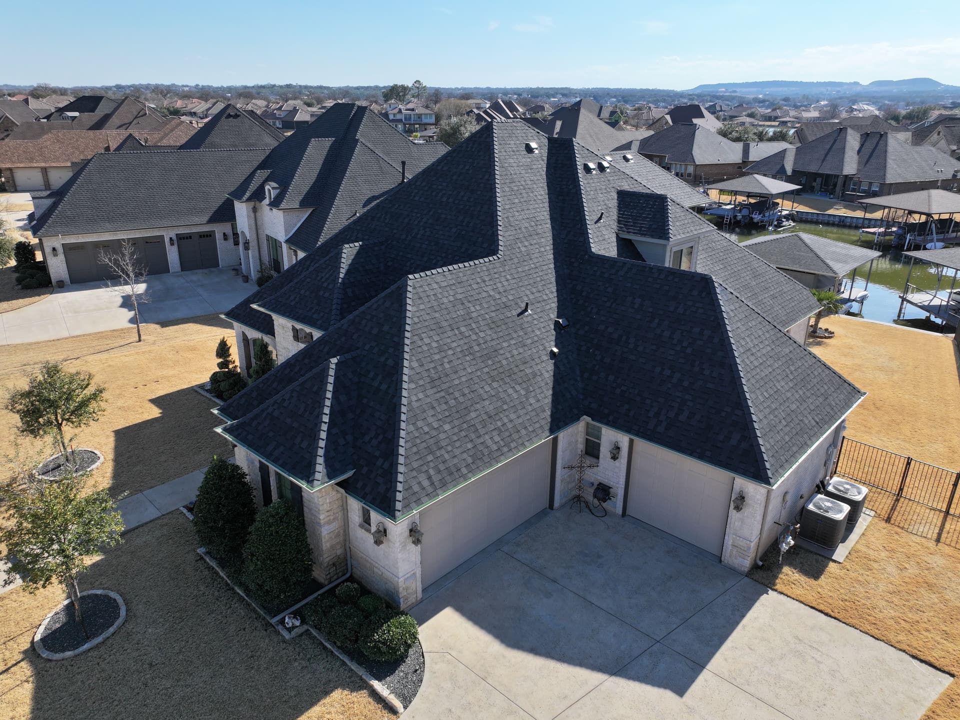 Gallery photos for Roof Upgrade with IKO Class 4 Shingles in Nordic Granite Black: Image #2