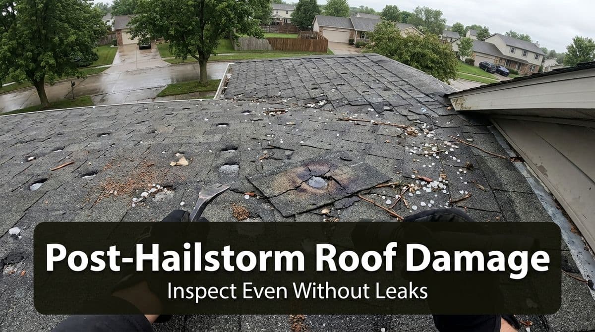 Featured post - Post-Hailstorm Roof Damage: Why Inspect Without Leaks